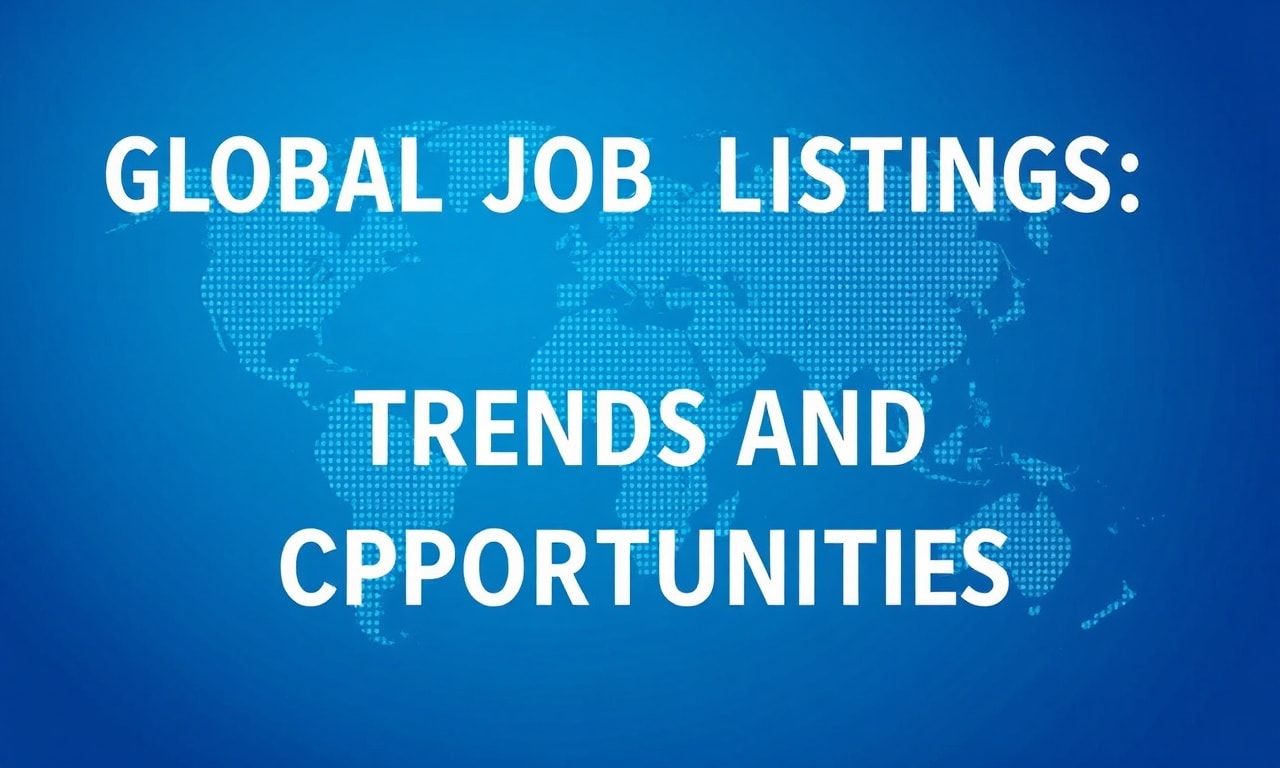 Dünya Çapında İş İlanları: Trendler ve Fırsatlar 1 Dünya Çapında İş İlanları: Trendler ve Fırsatlar