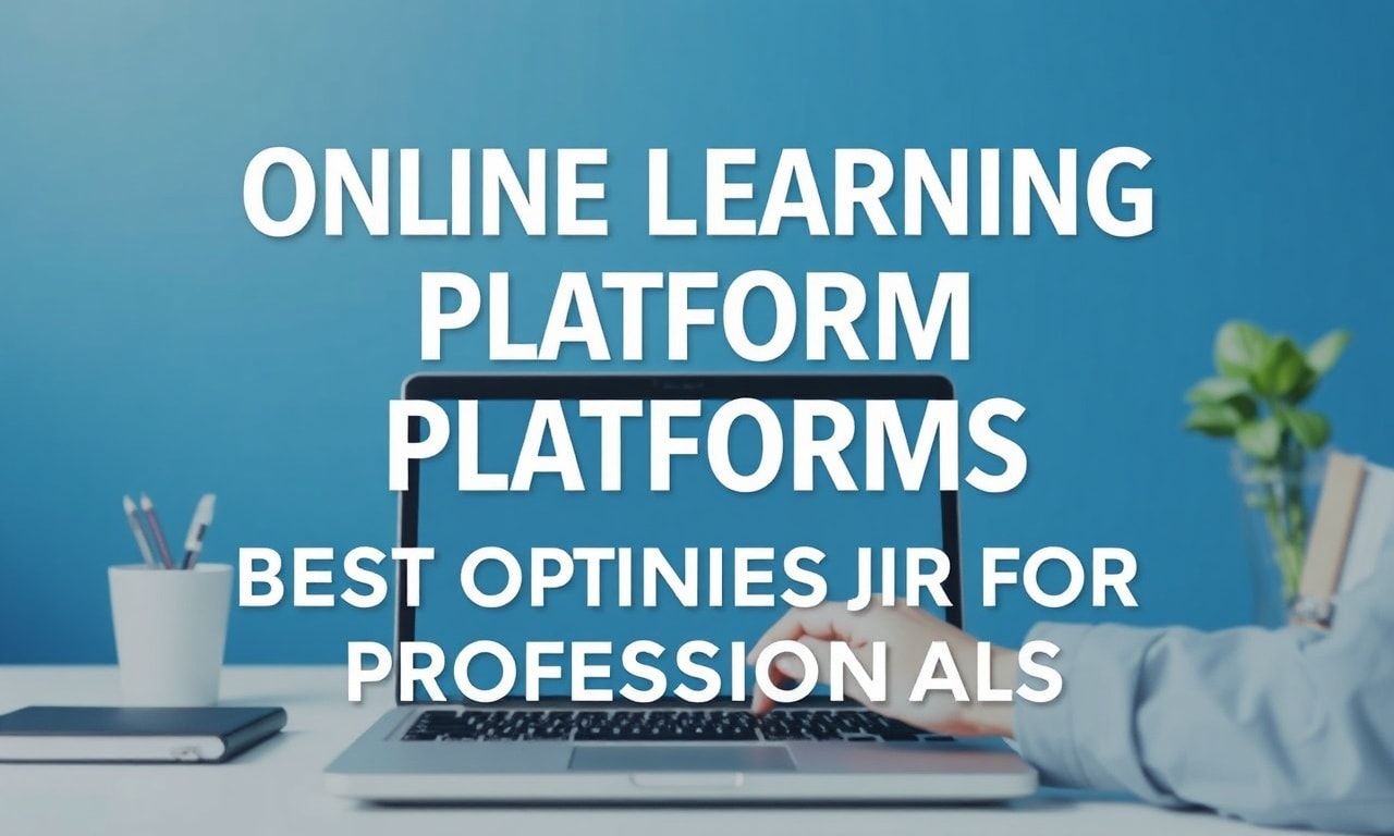 Çevrimiçi Öğrenme Platformları: Profesyoneller İçin En İyi Seçenekler