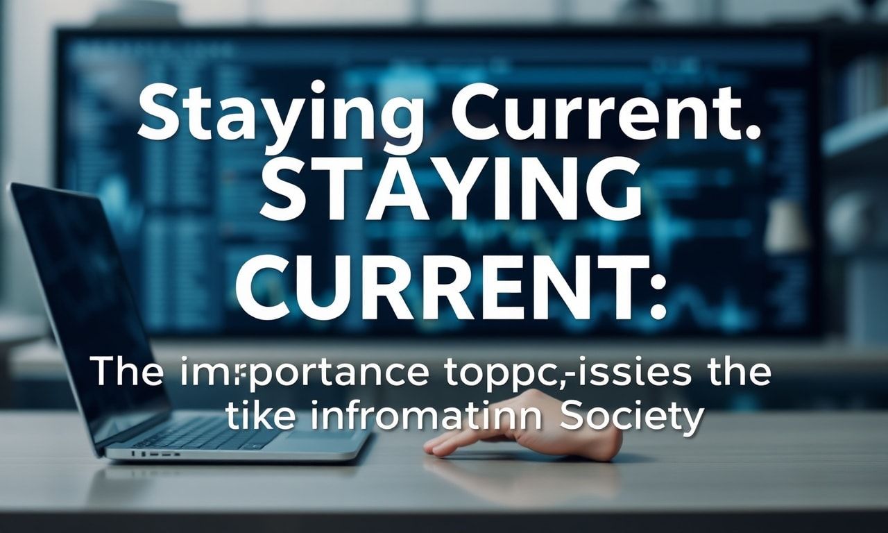 Güncel Olmak: Bilgi Toplumu’nda Aktüel Konuların Önemi