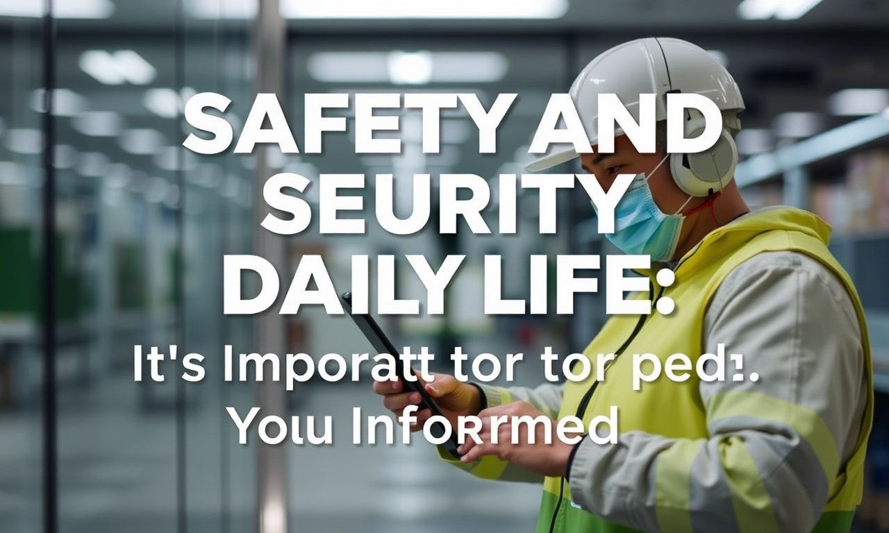 Günlük Yaşamda Güvenlik ve Emniyet: Bilgili Olmak Önemlidir