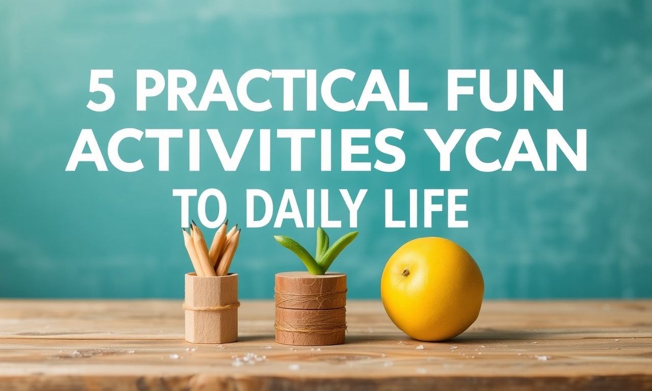 Günlük Yaşamda Kullanabileceğiniz 5 Pratik Eğlence Aktivitesi