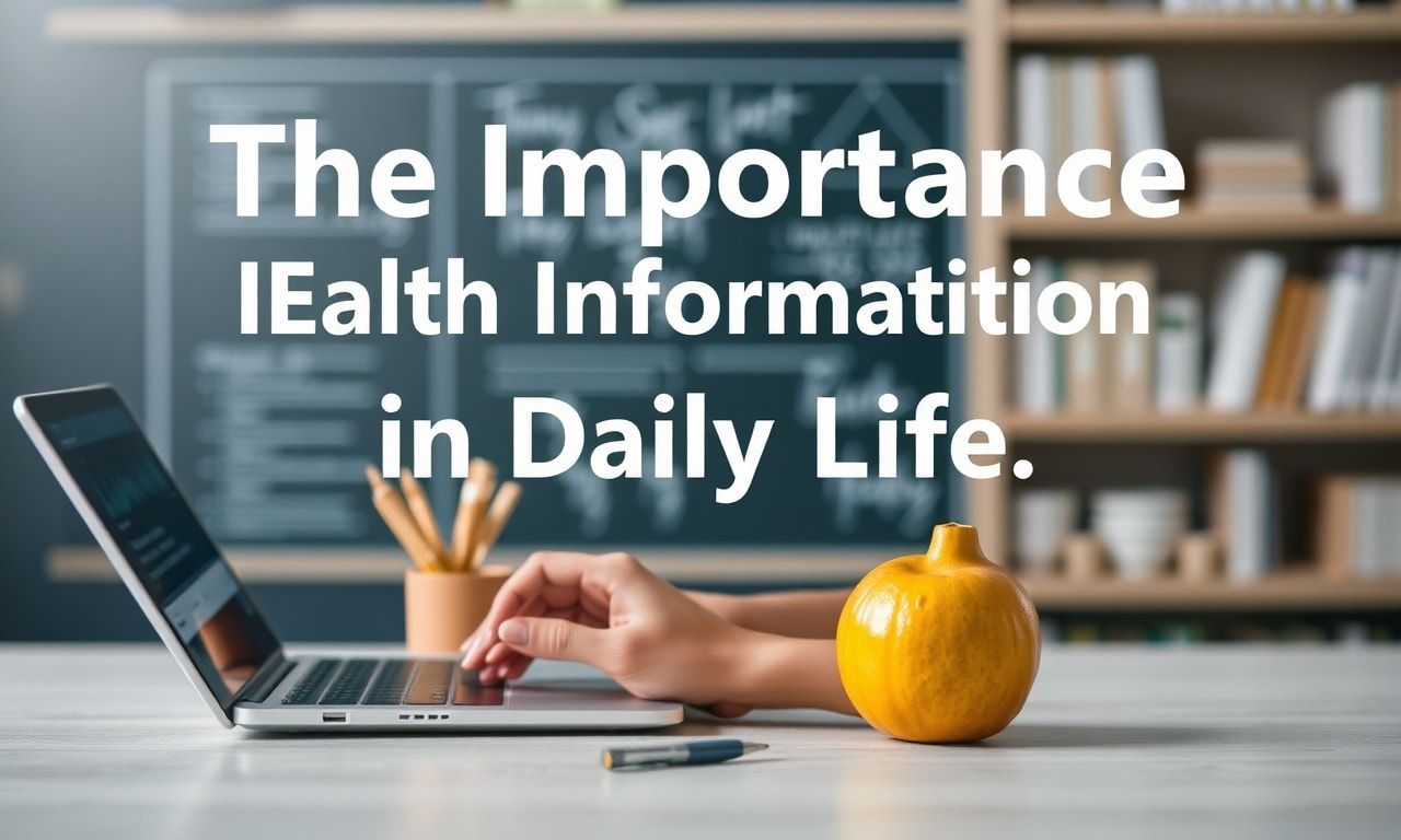 Günlük Yaşamda Sağlık Bilgilerinizin Önemi
