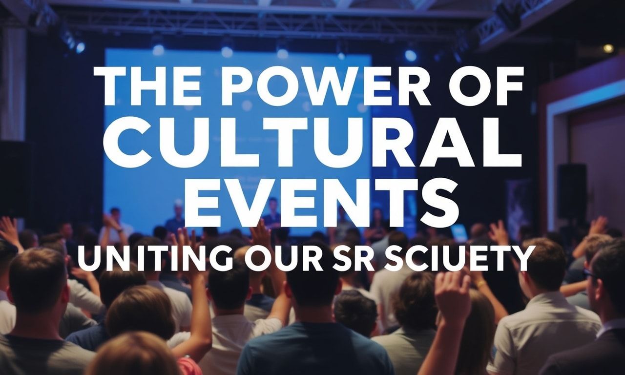 Kültürel Etkinliklerin Gücü: Toplumumuzu Birleştirmek 1 Kültürel Etkinliklerin Gücü: Toplumumuzu Birleştirmek
