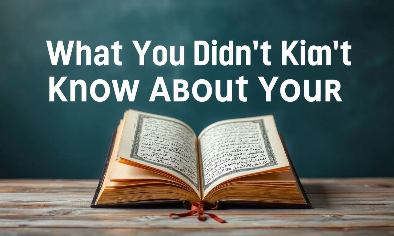 Kur’an’ın Hakkında Bilmedikleriniz