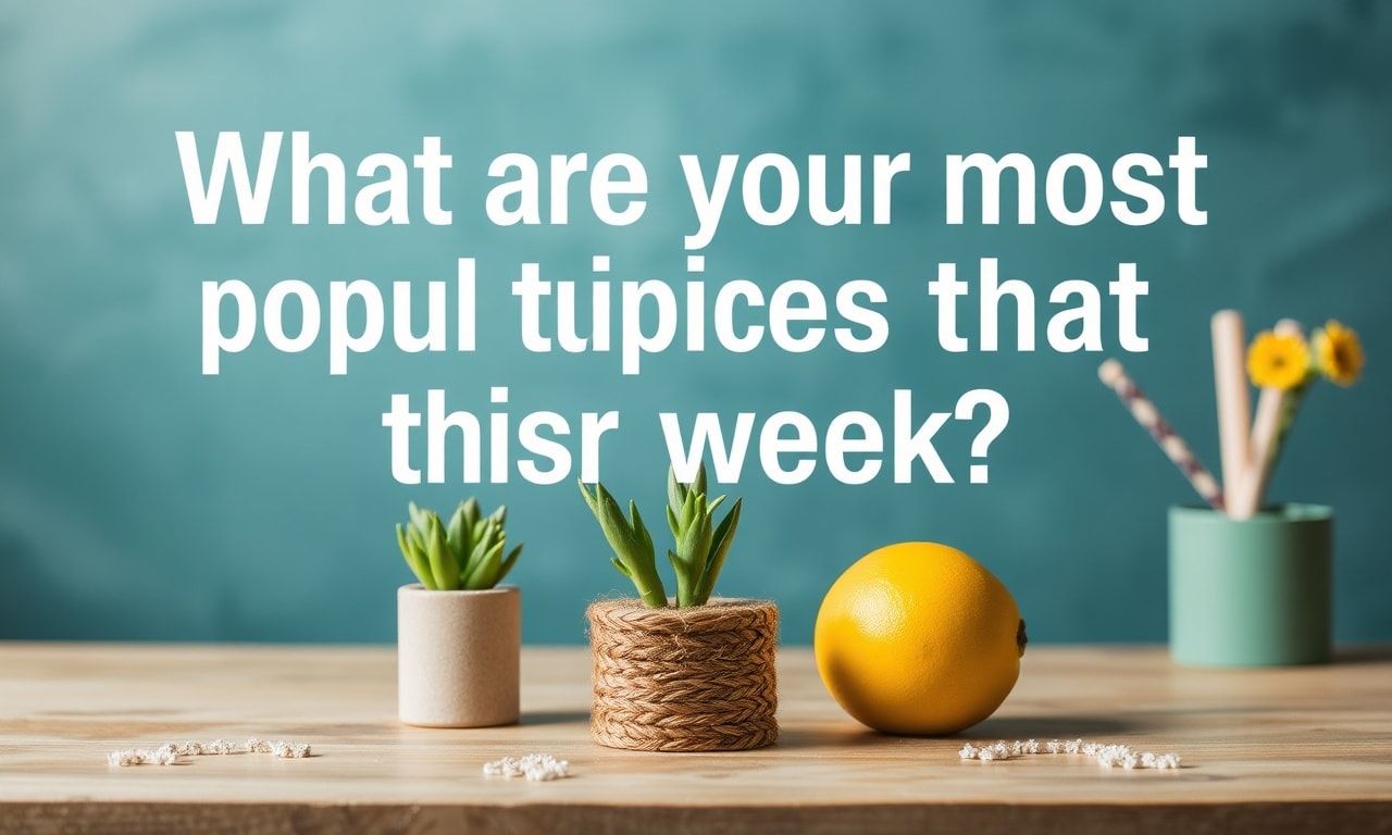 Bu Hafta Sizleri Çeken En Popüler Konular Neler?