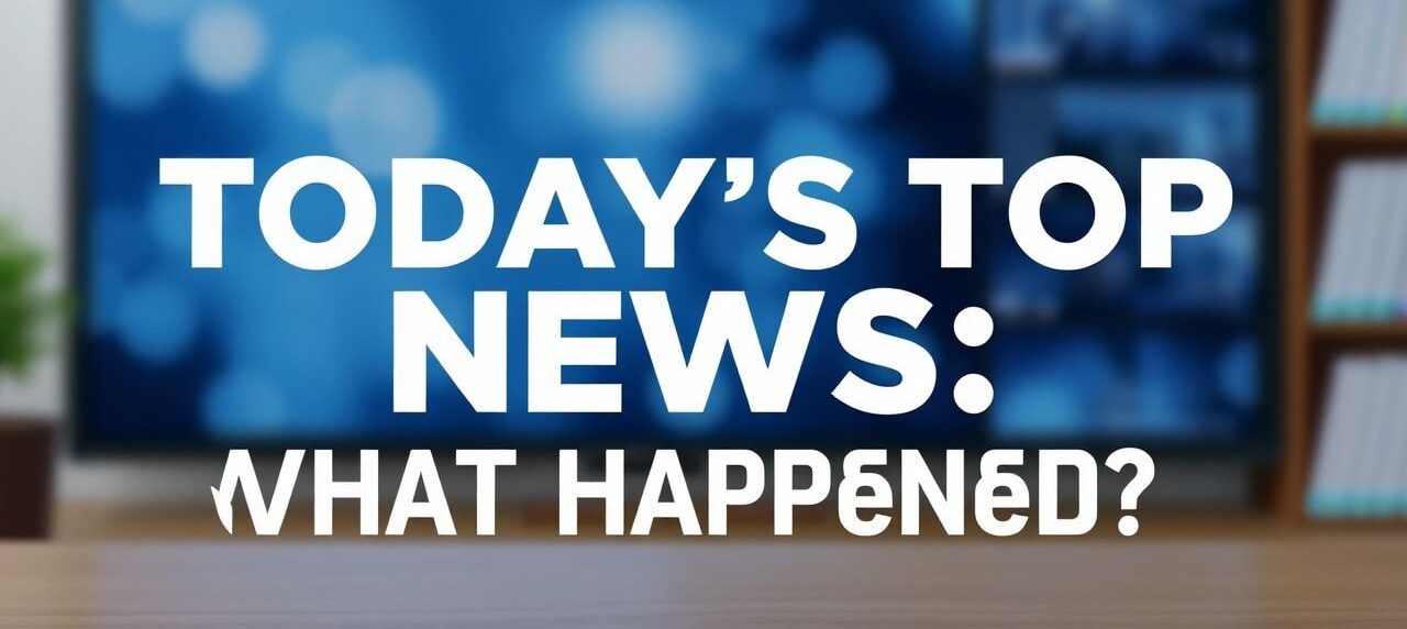 Bugünün En Önemli Haberleri: Neler Oldu? 1 Today's Top News: What Happened?