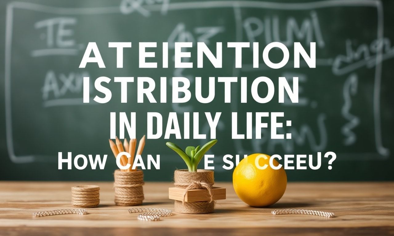 Günlük Yaşamda Dikkat Dağıtımı: Nasıl Başarabiliriz?