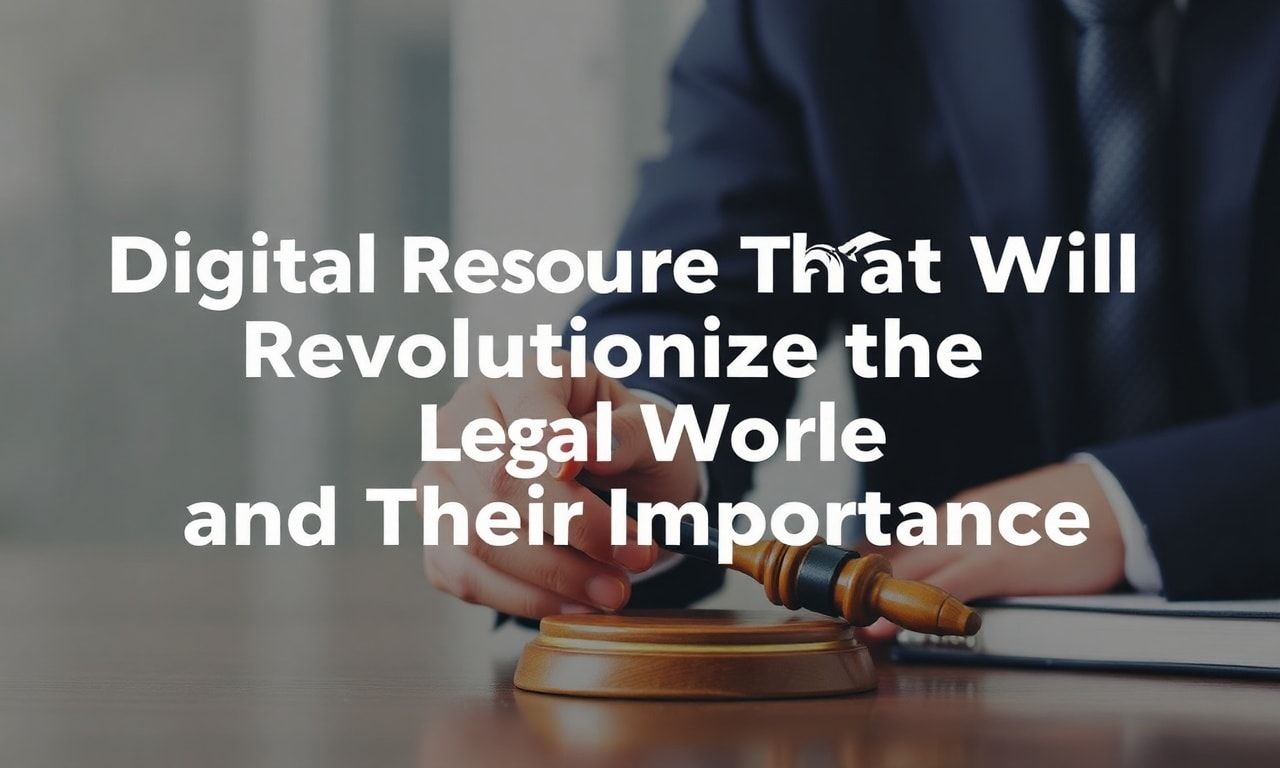 Hukuk Dünyasında Devrim Yaratacak Dijital Kaynaklar ve Önemi